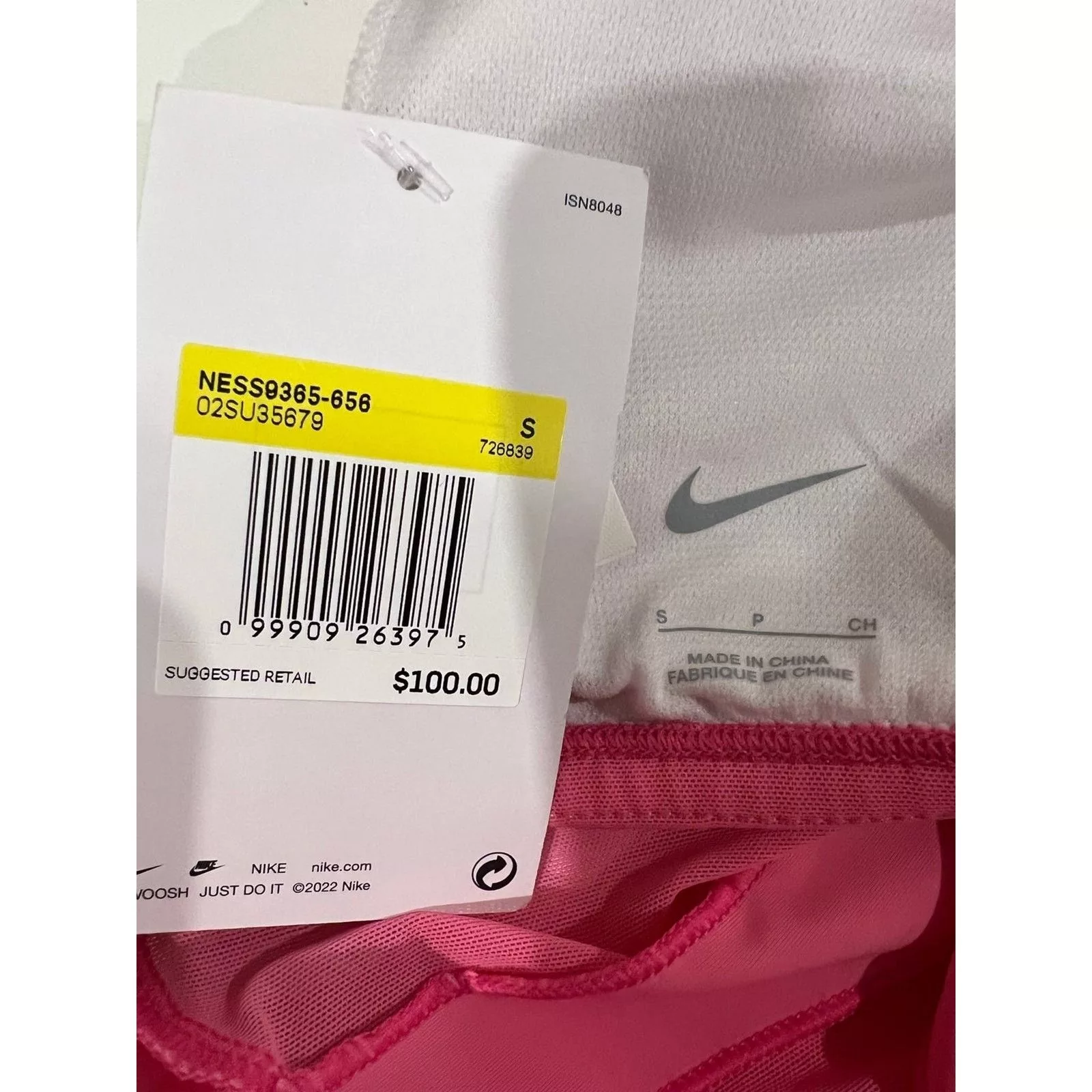 Nike Miscellaneous Nike Bathing Suit- One Piece with Mesh Panels - Size Small Pink
