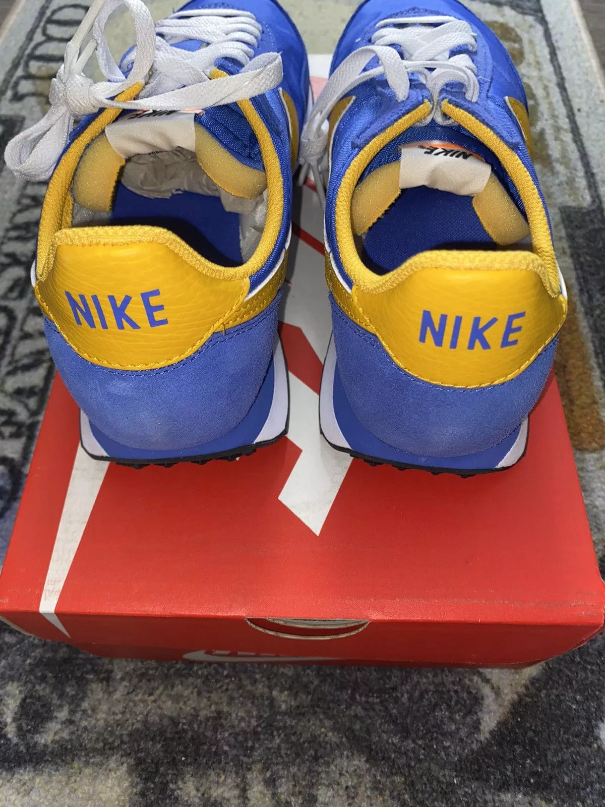 Nike Low Top Sneakers Nike Waffle Trainer 2 Medium Blue University Gold
