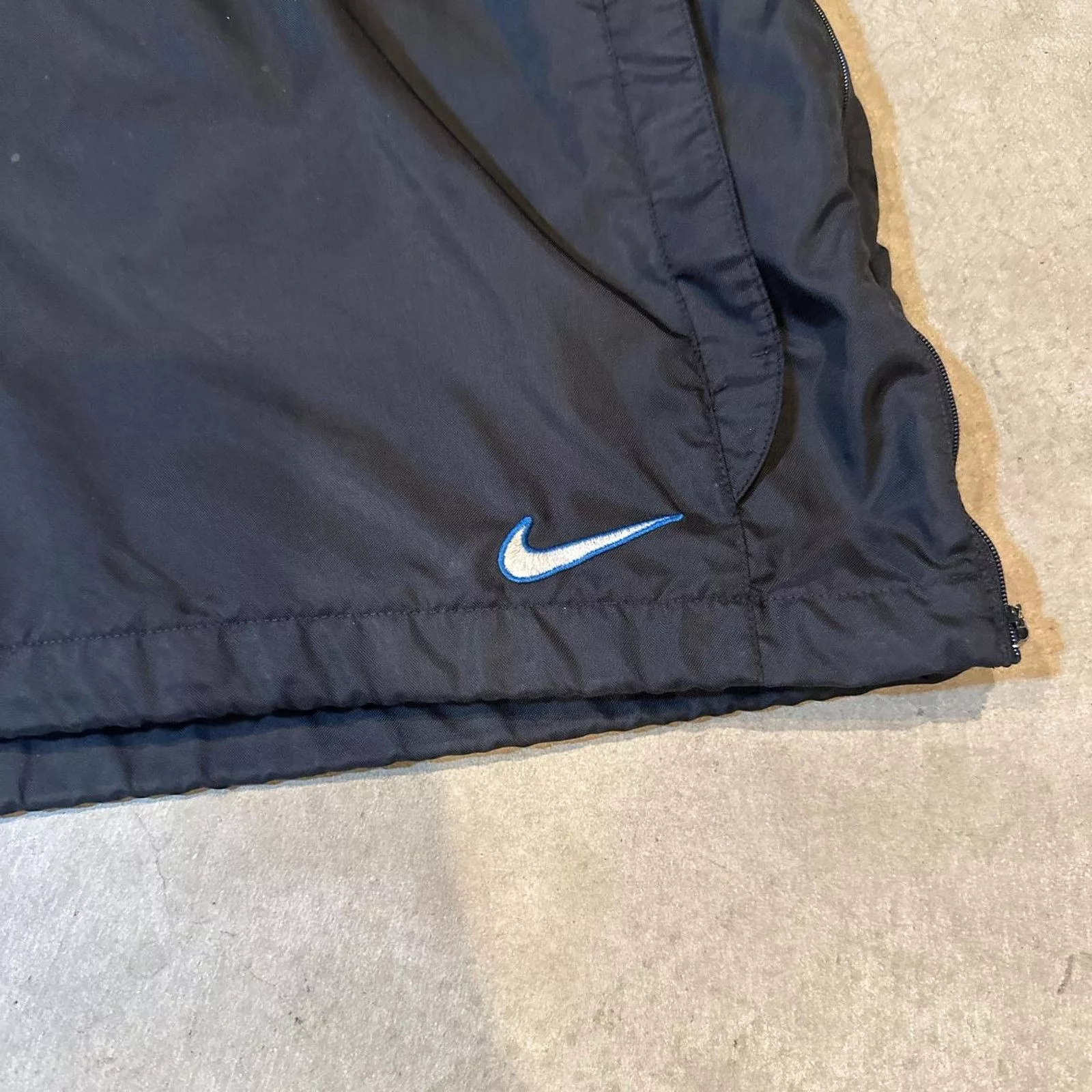 Nike Heavy Coats VTG Y2K Black Nike Silver Tag Half-Zip Windbreaker Jacket