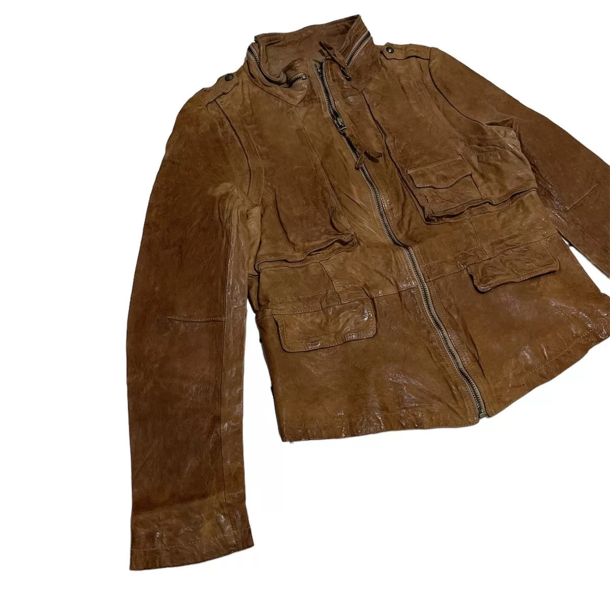 Jil Sander Leather Jackets Jil Sander Leather Jacket Brown
