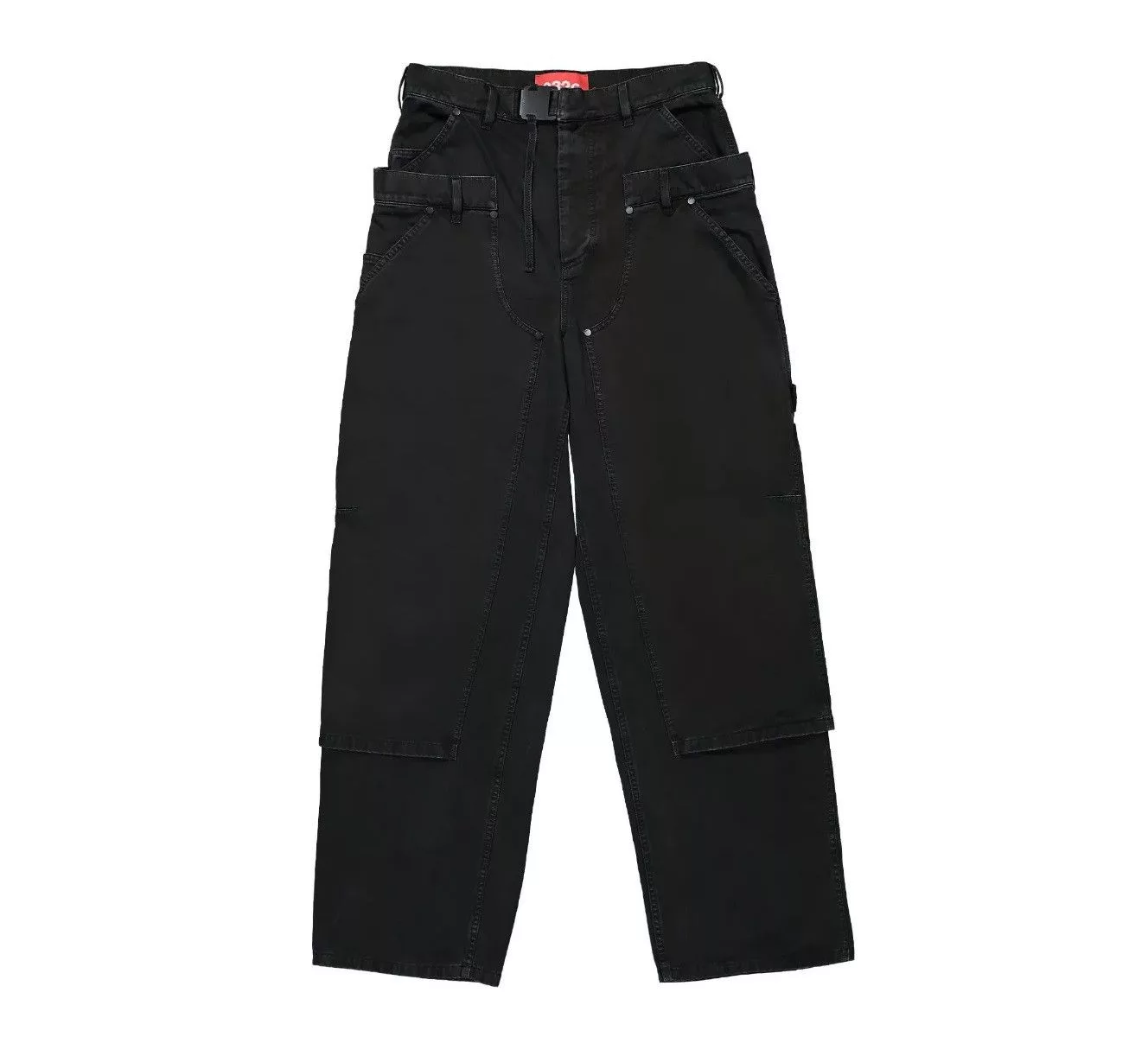 032c Casual Pants 032c Double Shift cotton utility trousers Gray