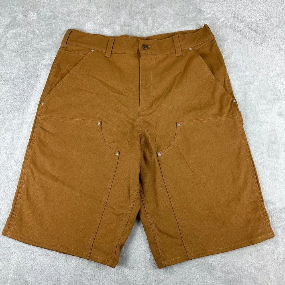 Carhartt Shorts Carhartt Re-Work Double Knee Tan Shorts Men's Size 34 Waist Brown