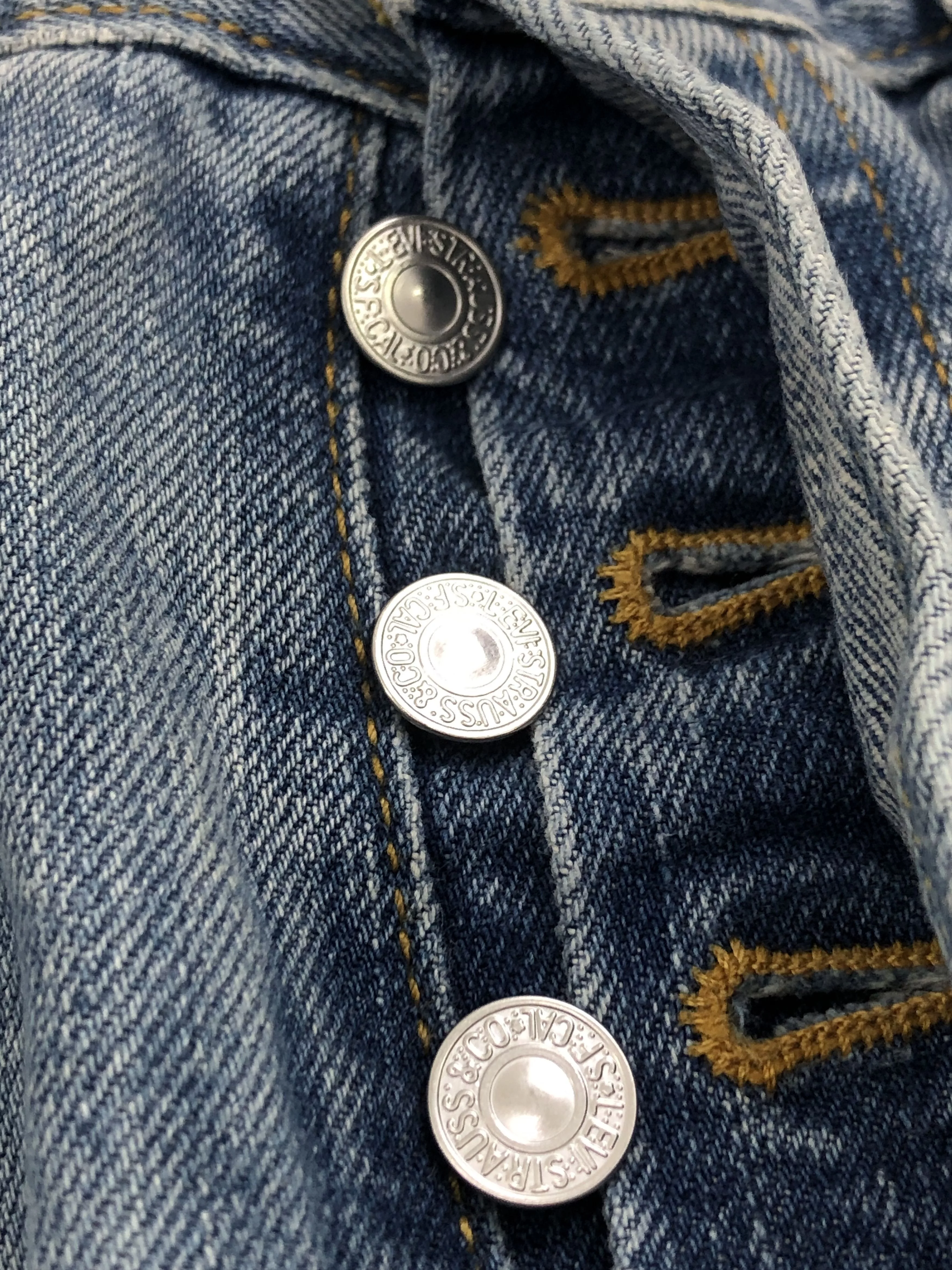 Levi's Denim Levi's × Vintage Vintage Levi's 501 Light Blue Washed Jeans