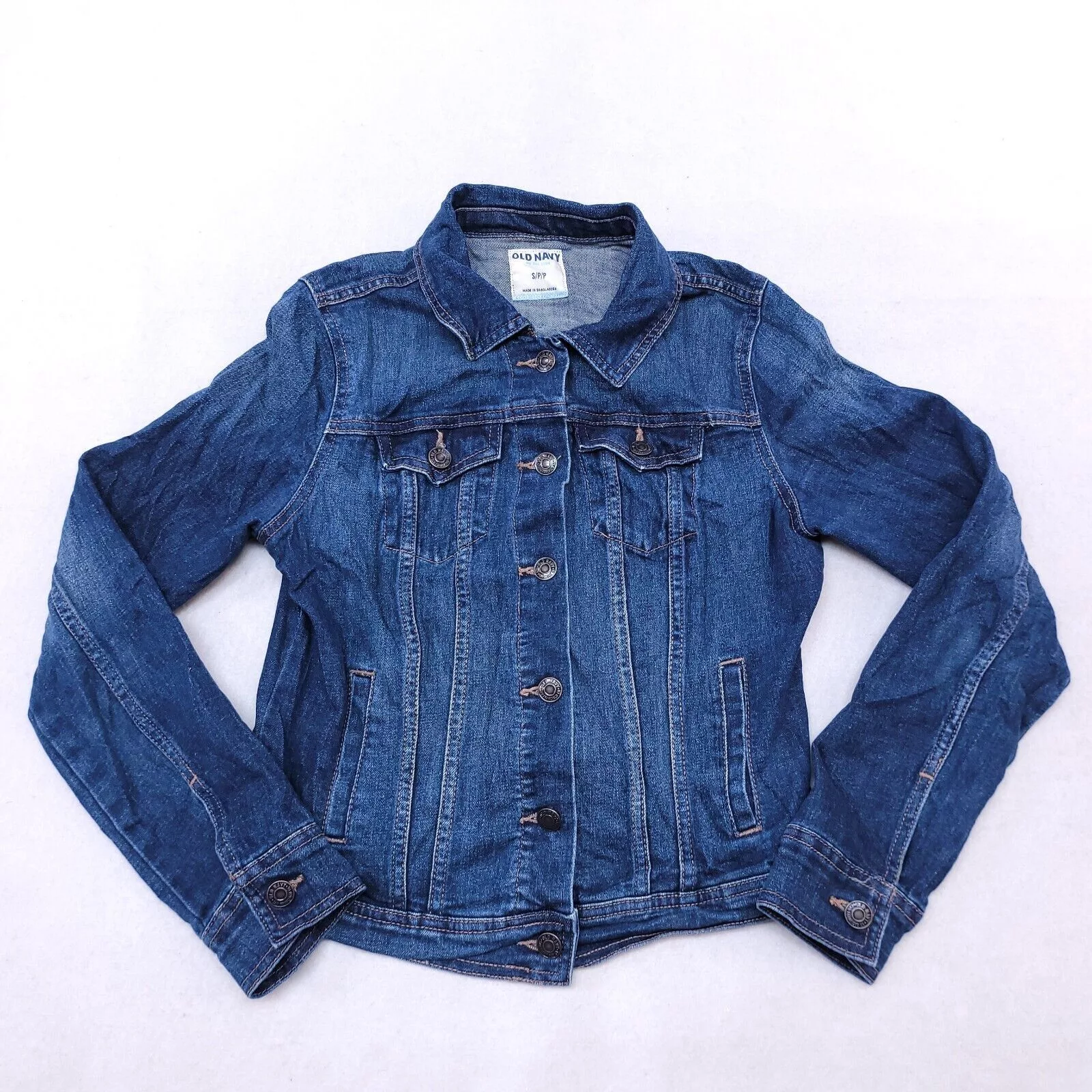 Old Navy Blazers Old Navy Button Up Jean Jacket Womens Size Small S Blue
