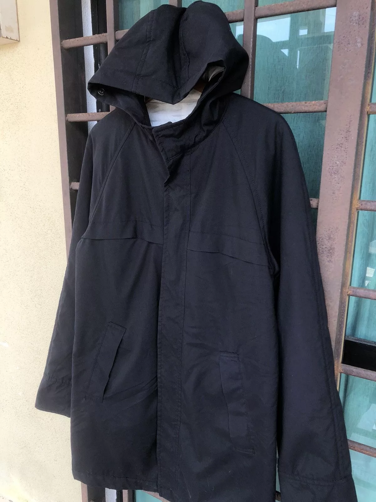 PPFM Light Jackets PPFM Long light Nylon Windbreaker Light ParkaJacket Black