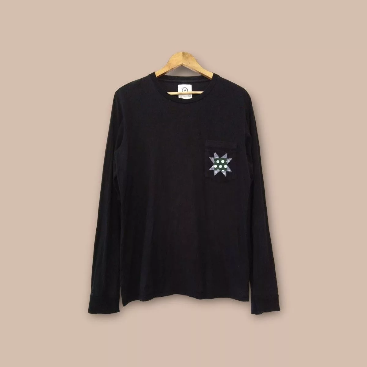 Visvim Long Sleeve T Shirts VISVIM Long sleeve Pocket Tee Black Vintage