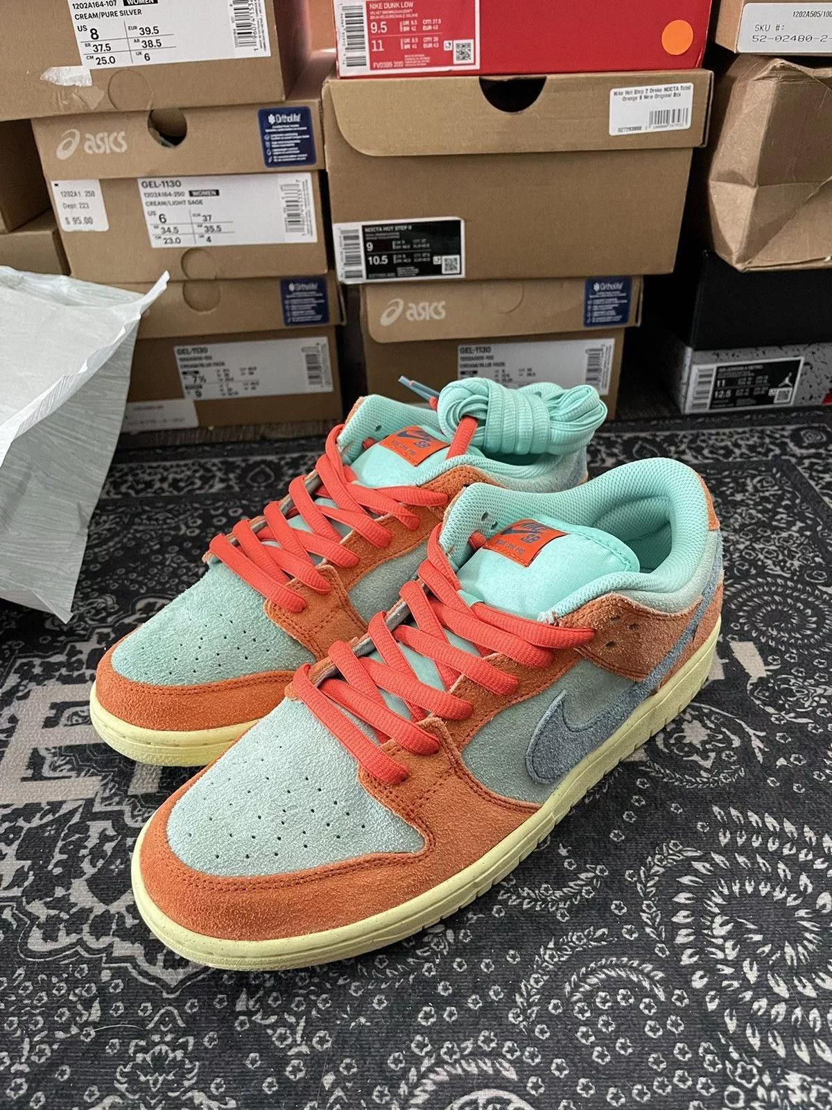 Nike Low Top Sneakers Nike Dunk Low ‘Orange Emerald Rise’