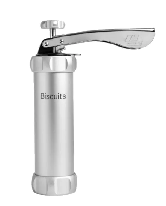 Cookie Press Biscuits Design Silver