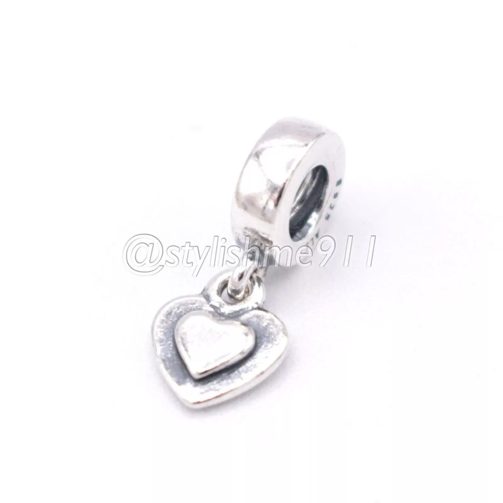 pandora Bracelets Authentic PANDORA Silver Heart Dangle - 790373