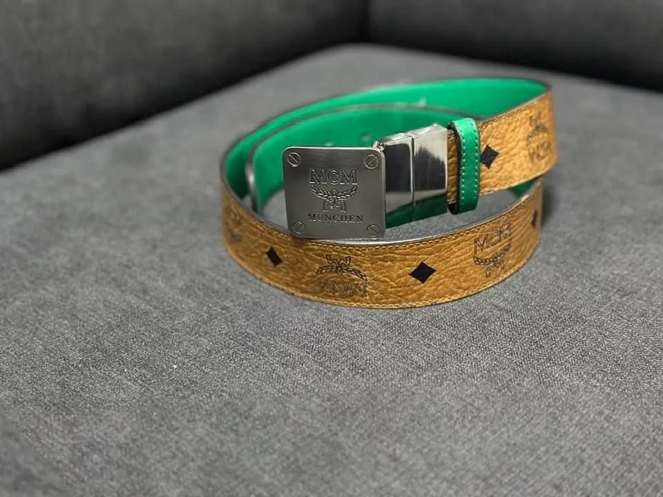 MCM Belts Authentic MCM Belt Size 34 Gold