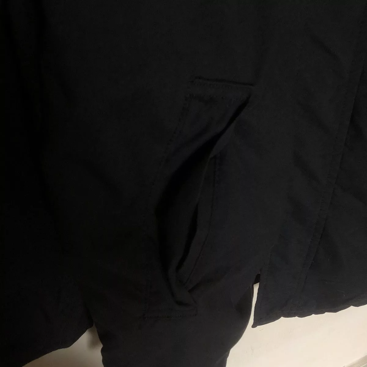 PPFM Light Jackets PPFM Long light Nylon Windbreaker Light ParkaJacket Black