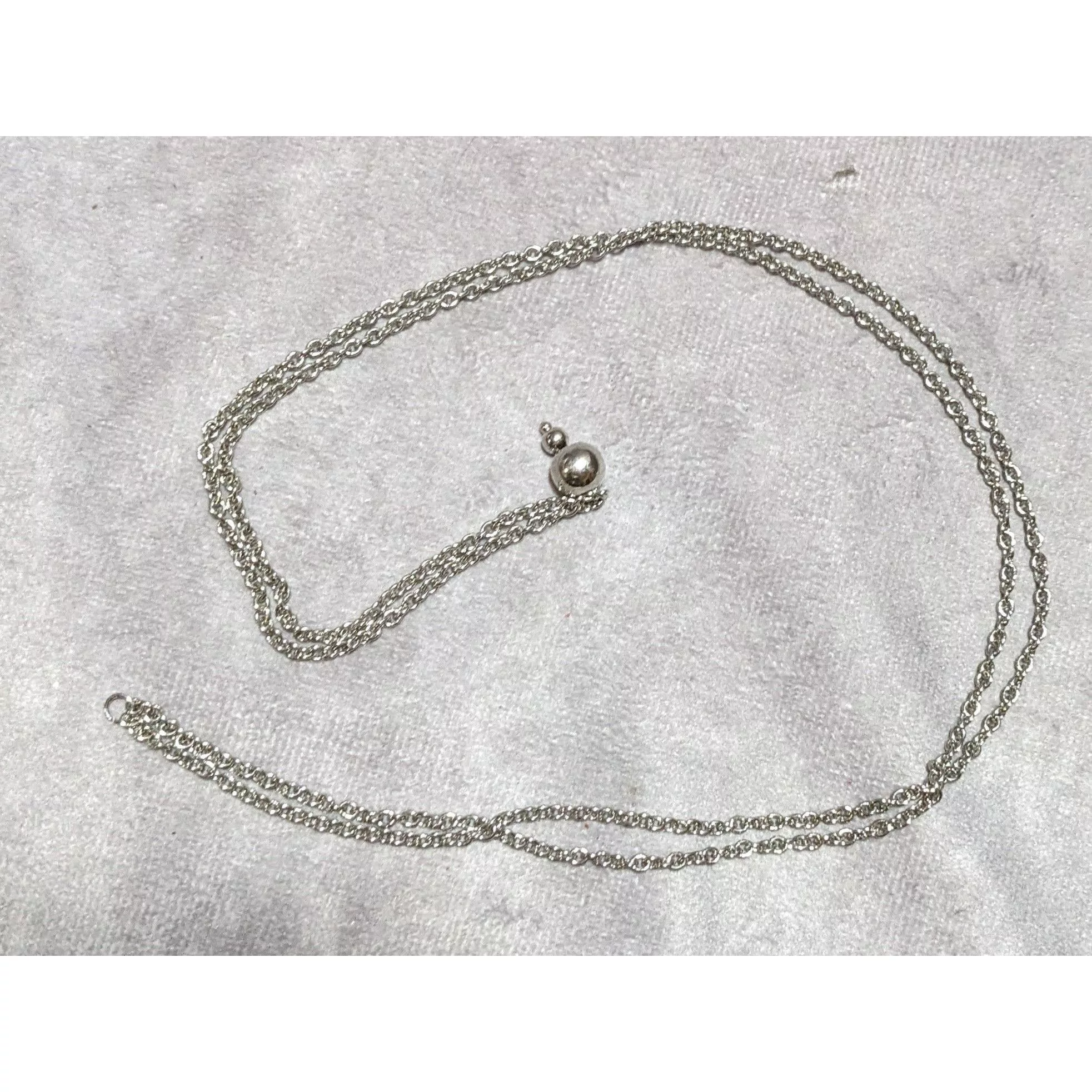 Other Necklaces Other Simple Bead Chain Necklace Silver