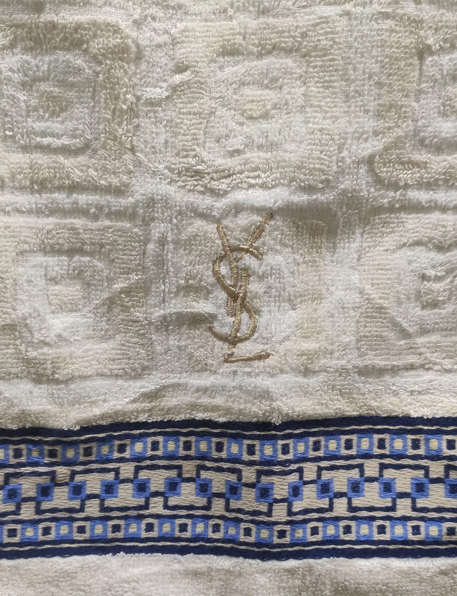 Yves Saint Laurent Miscellaneous Yves Saint Laurent Face Towel White