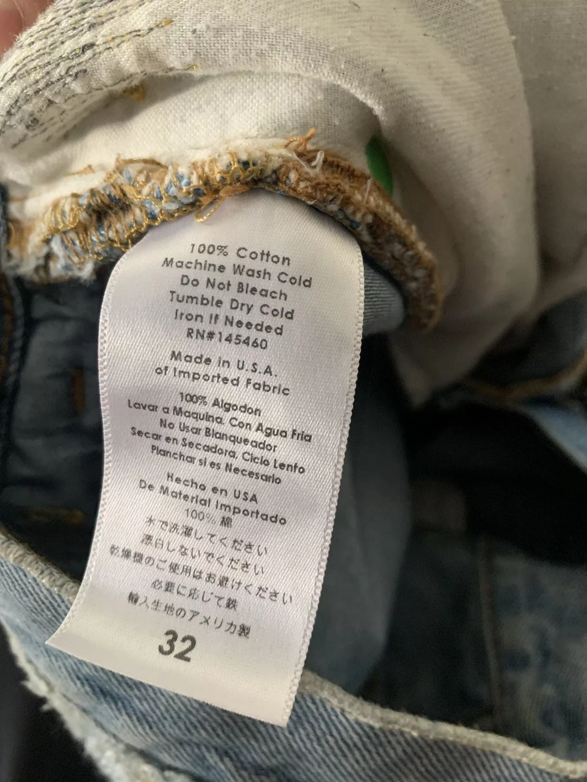 Endless denim vlone denim Blue