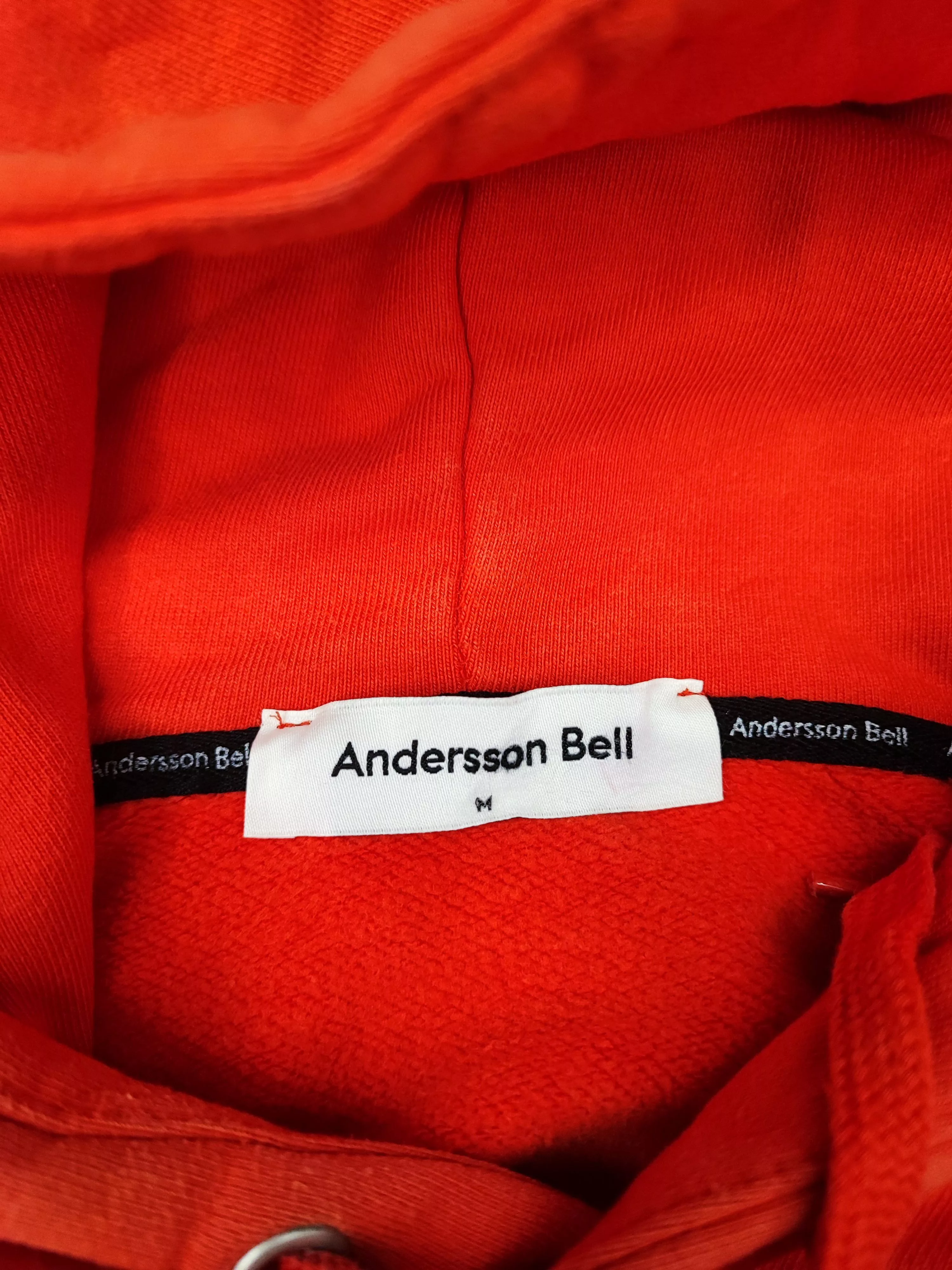 Andersson Bell Sweatshirts Hoodies Andersson Bell embroidered Spellout Oversized Hoodie Orange Avant-Garde