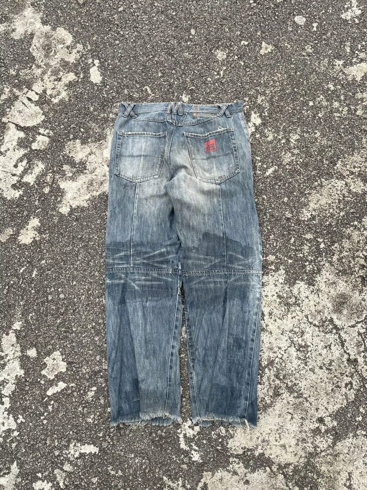 Marithe + Francois Girbaud Denim Marithe + Francois Girbaud Vintage Marithe Francois Girbaud Distressed Denim Blue