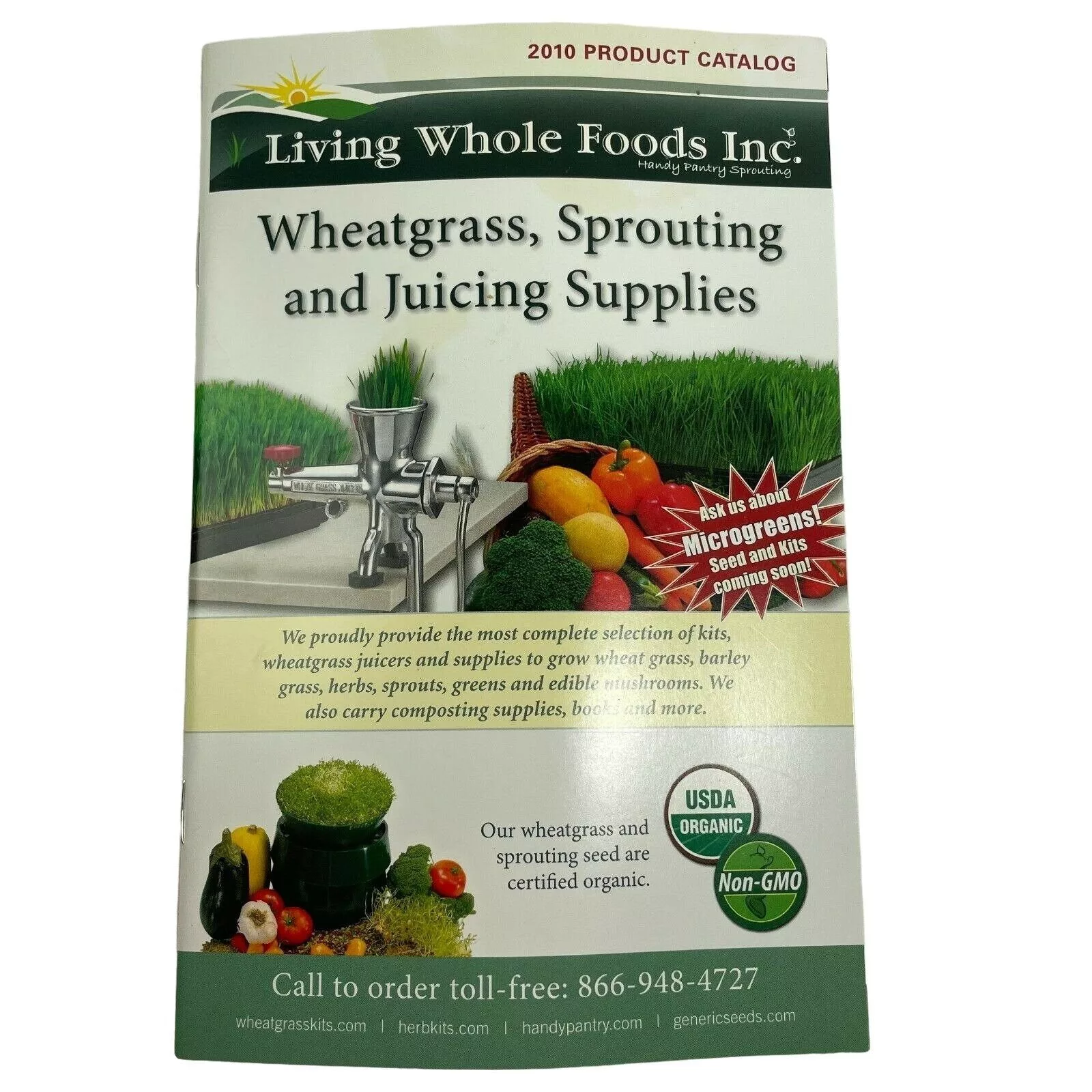 Other Periodicals Other Living Whole Foods Product Catalog 2010 Juicing Supplies u Red