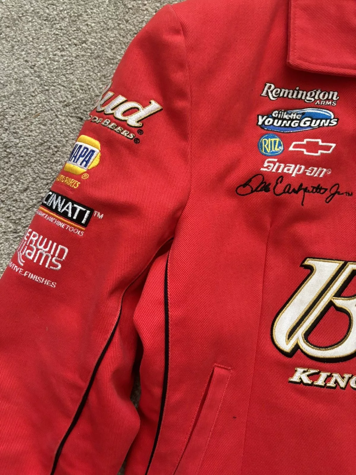Budweiser Light Jackets Budweiser vintage racing jacket Red