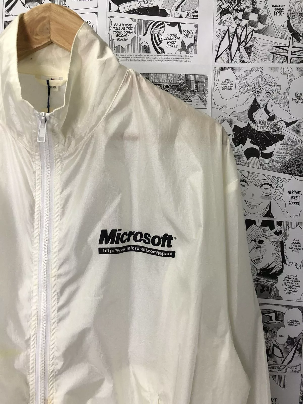 Microsoft Light Jackets Microsoft × Vintage 🔥Rare🔥Microsoft 98 Windbreaker Jacket White