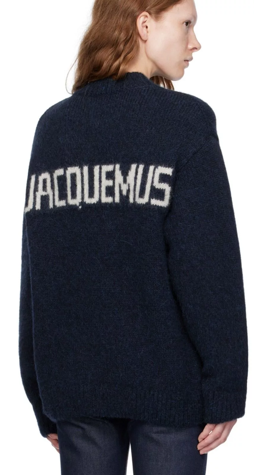 Jacquemus Sweaters Jacquemus Knit Logo Sweater Blue