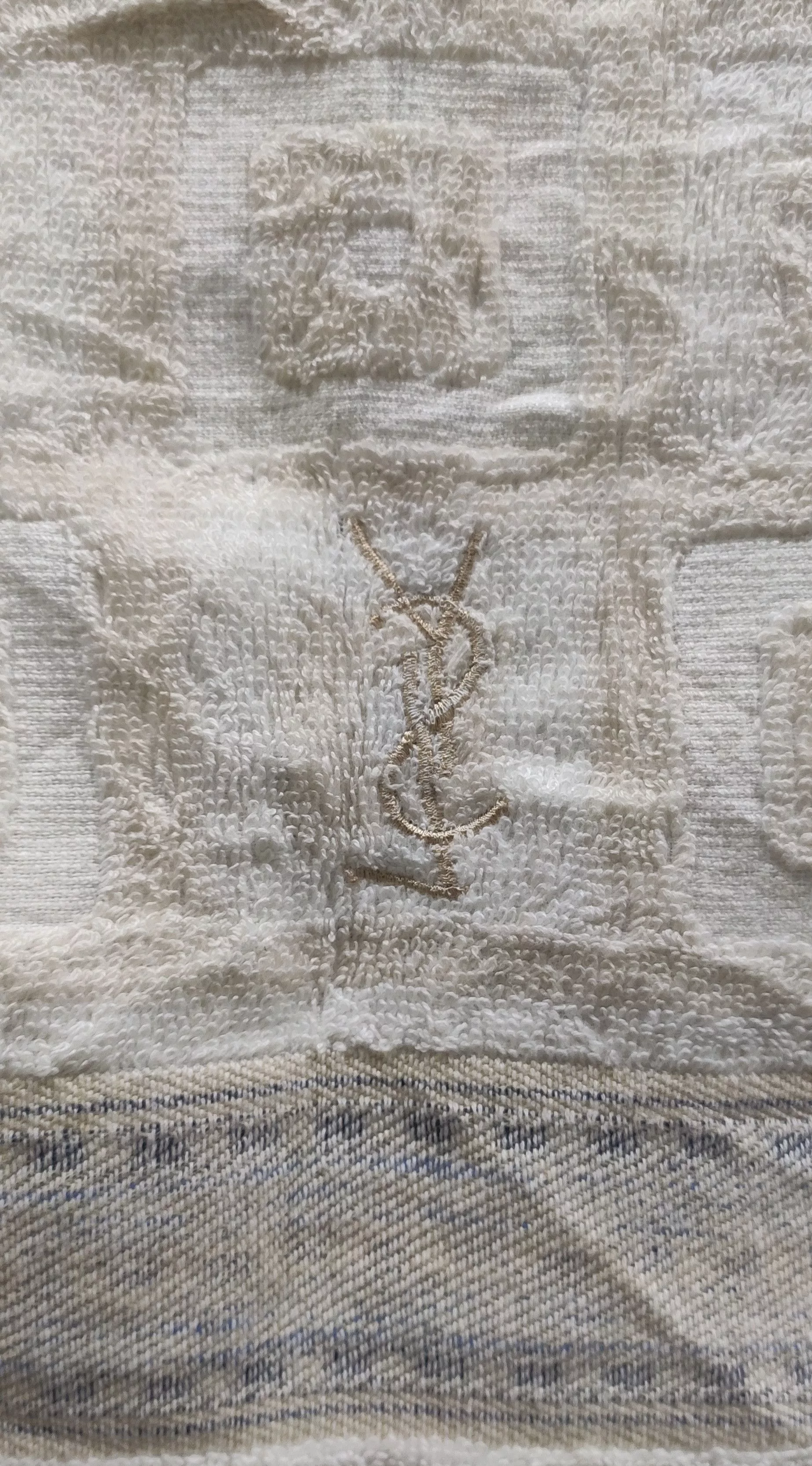 Yves Saint Laurent Miscellaneous Yves Saint Laurent Face Towel White