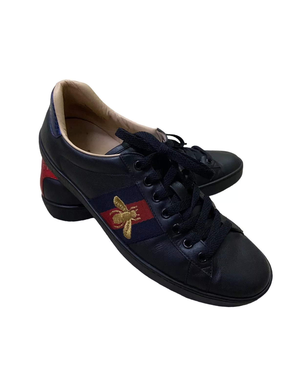 Gucci Low Top Sneakers Gucci Ace Black Sneaker