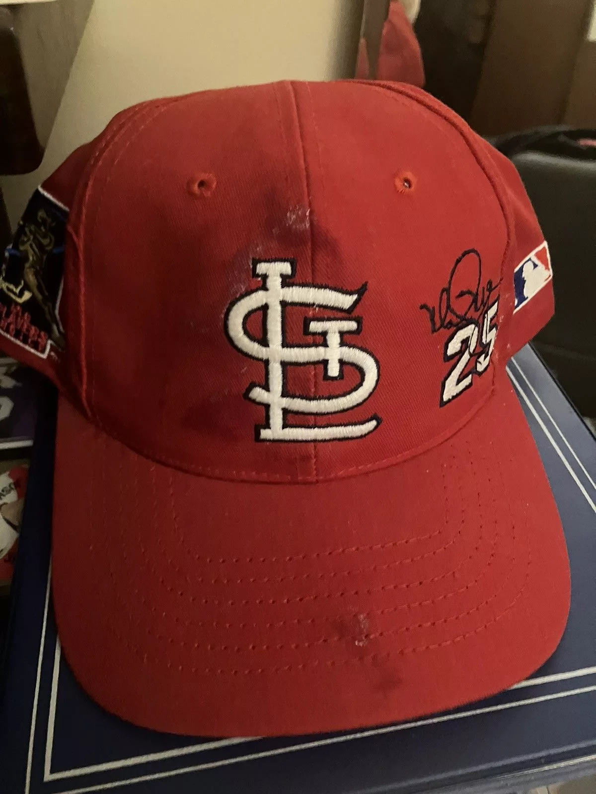 MLB Hats MLB vtg '90s St. Louis Cardinals Mark McGuire signature hat Red