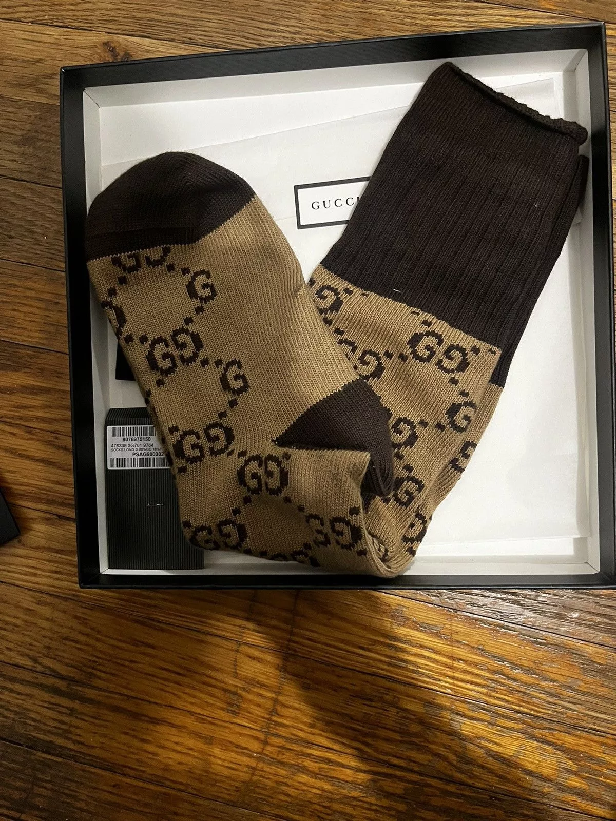 Gucci Socks Underwear GG PATTERN BLEND SOCKS - GUCCI SOCKS Beige