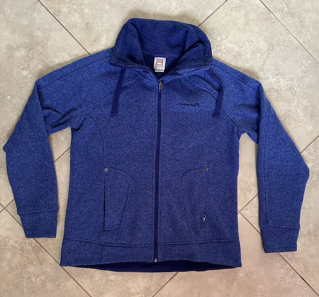 Avalanche Jackets Blue Avalanche Womens Full Zip Fleece Jacket Size L