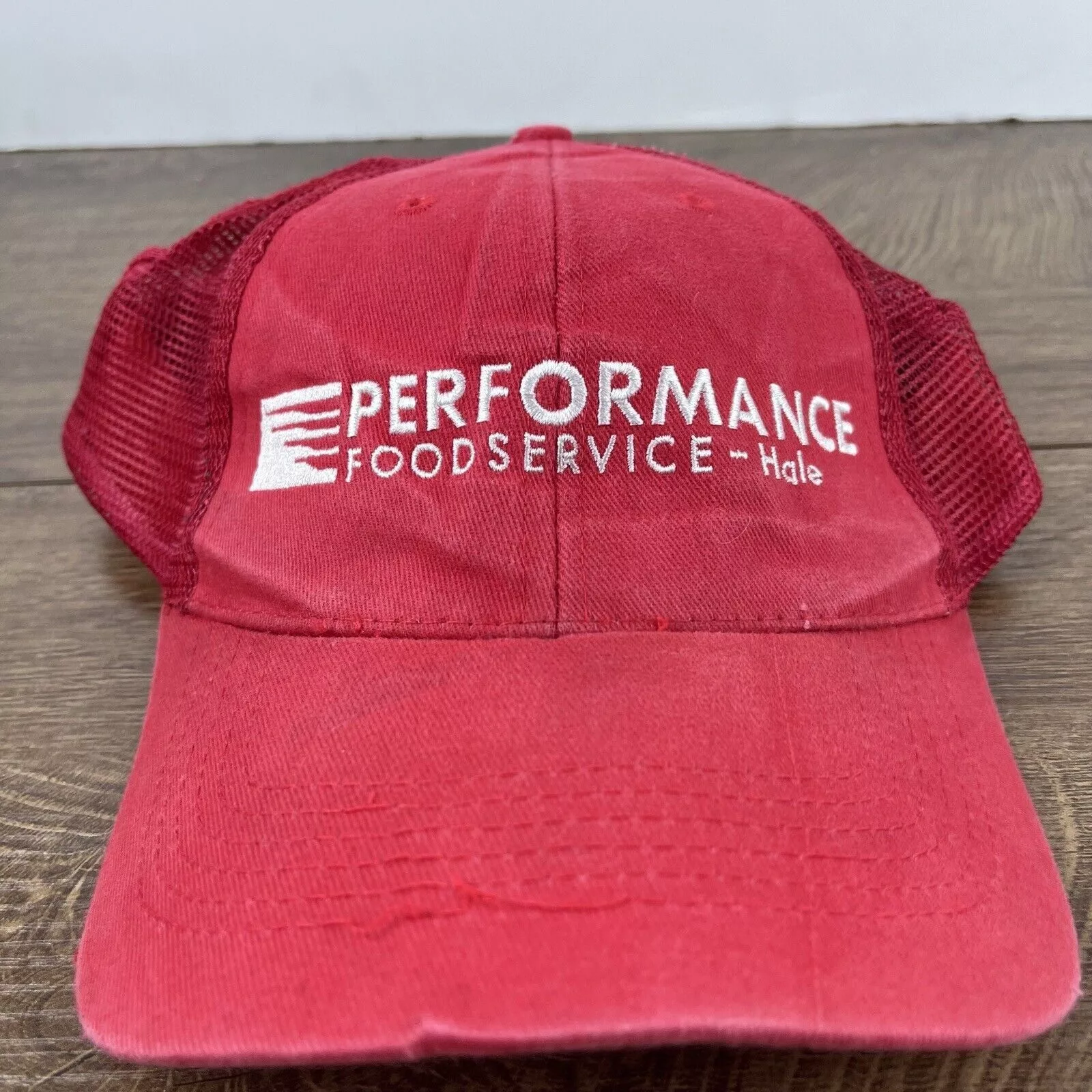 Other Hats Other Performance Food Service Hat Red Cap Adjustable Hat Red Adul