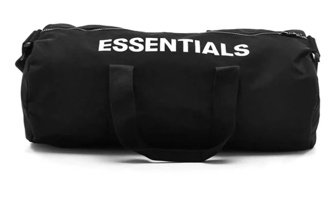 Essentials Bags Luggage Essentials × Fear of God Fear of God Essentials Graphic Duffel Bag *RARE* Black