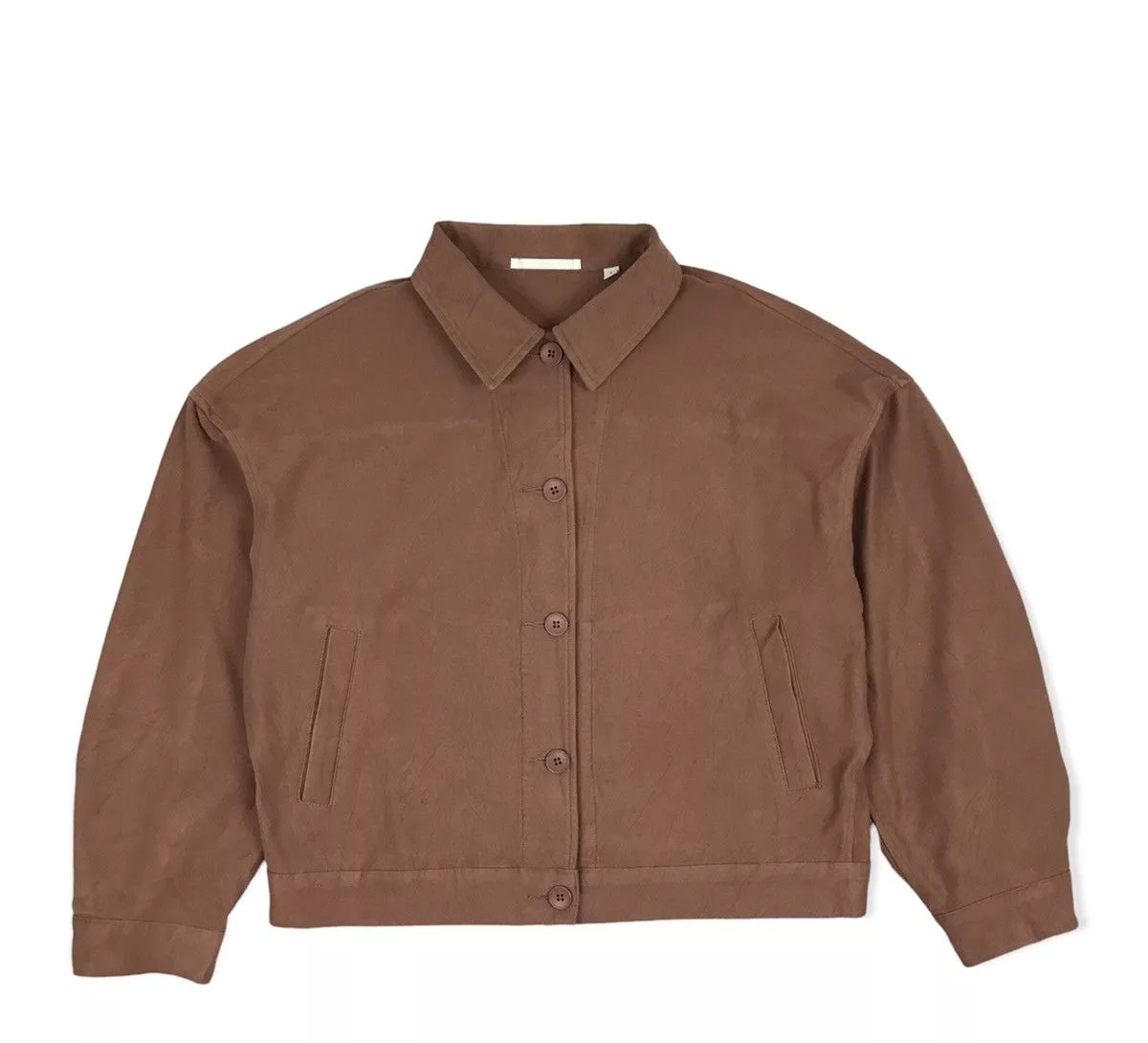 Uniqlo Light Jackets Uniqlo Pastel Color Minimal Jacket Brown