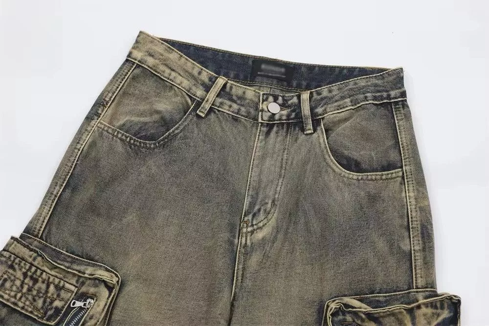 Jean Denim Jean Multi Pocket Denim Gray