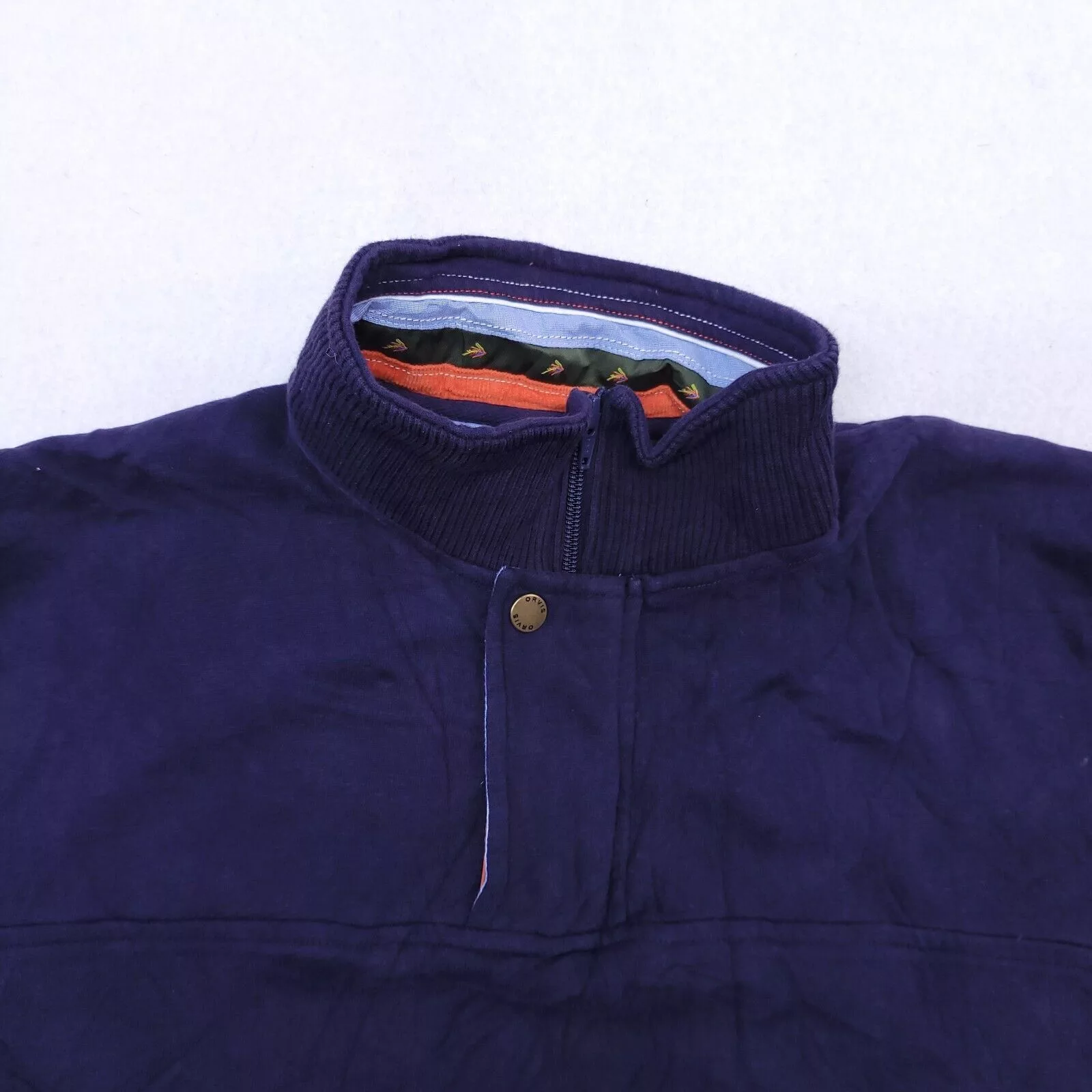 Orvis Sweatshirts Hoodies Orvis Long Sleeve Pullover Sweatshirt Men Size Medium M Blue