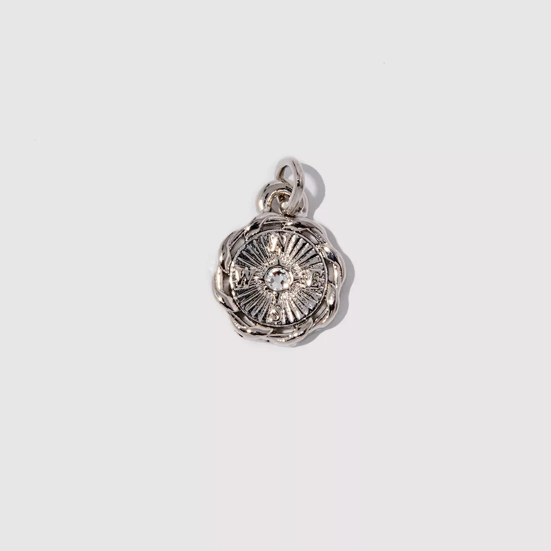 Course-Correcting Compass Mini Charm