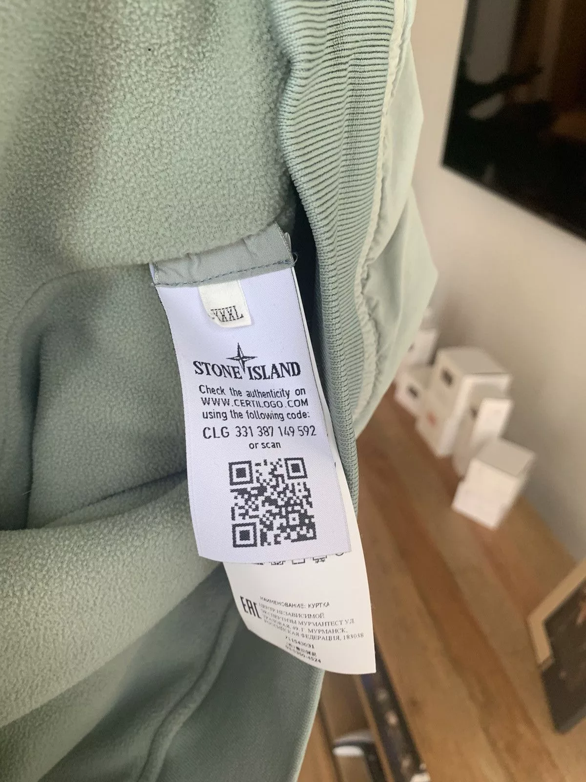 Stone Island Light Jackets Stone Island Anorak Jacket Green