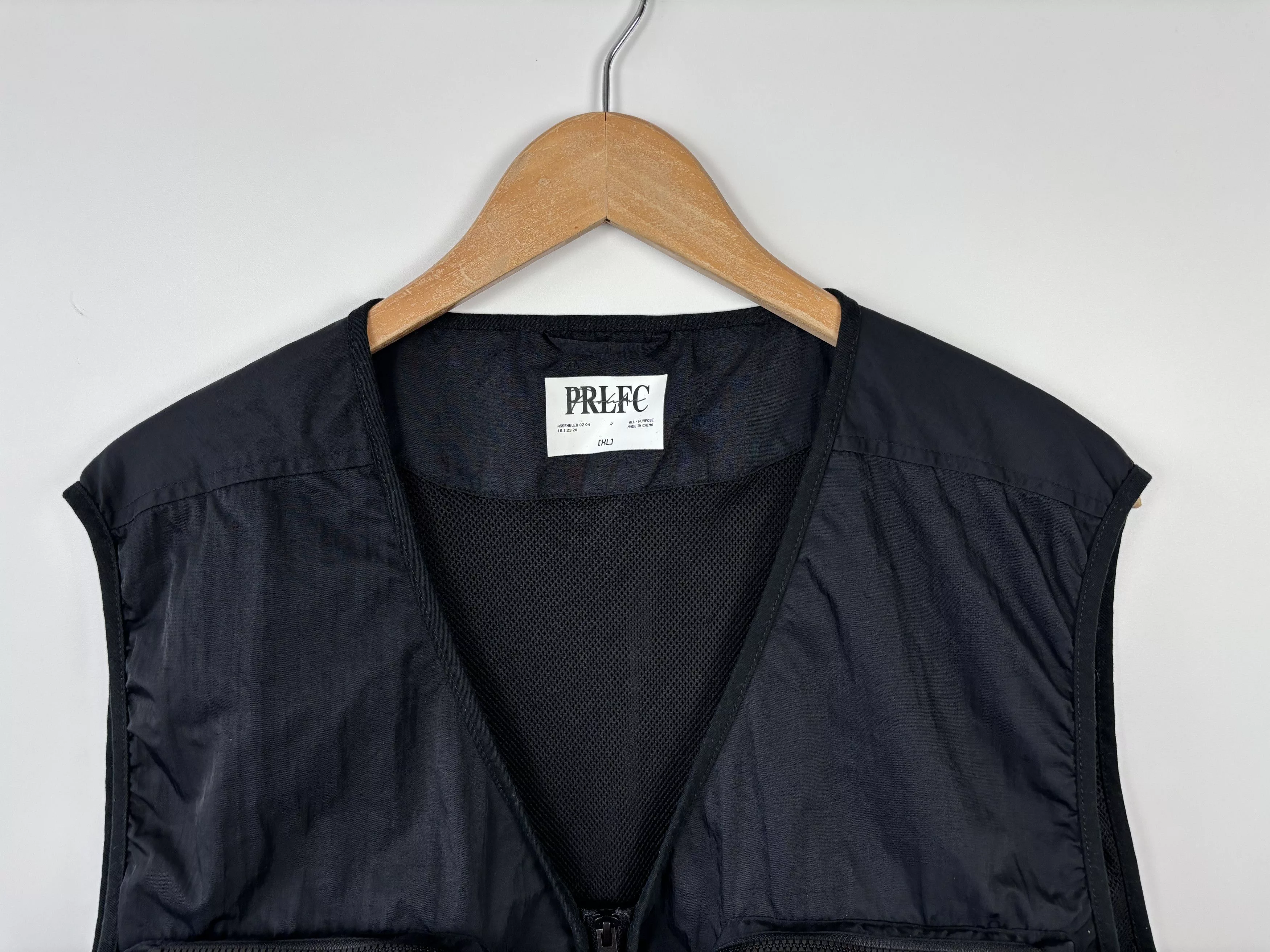 Prolific Vests Prolific × River Island River Island x Prolific Multipocket Utility Vest Jacket XL Black Streetwear