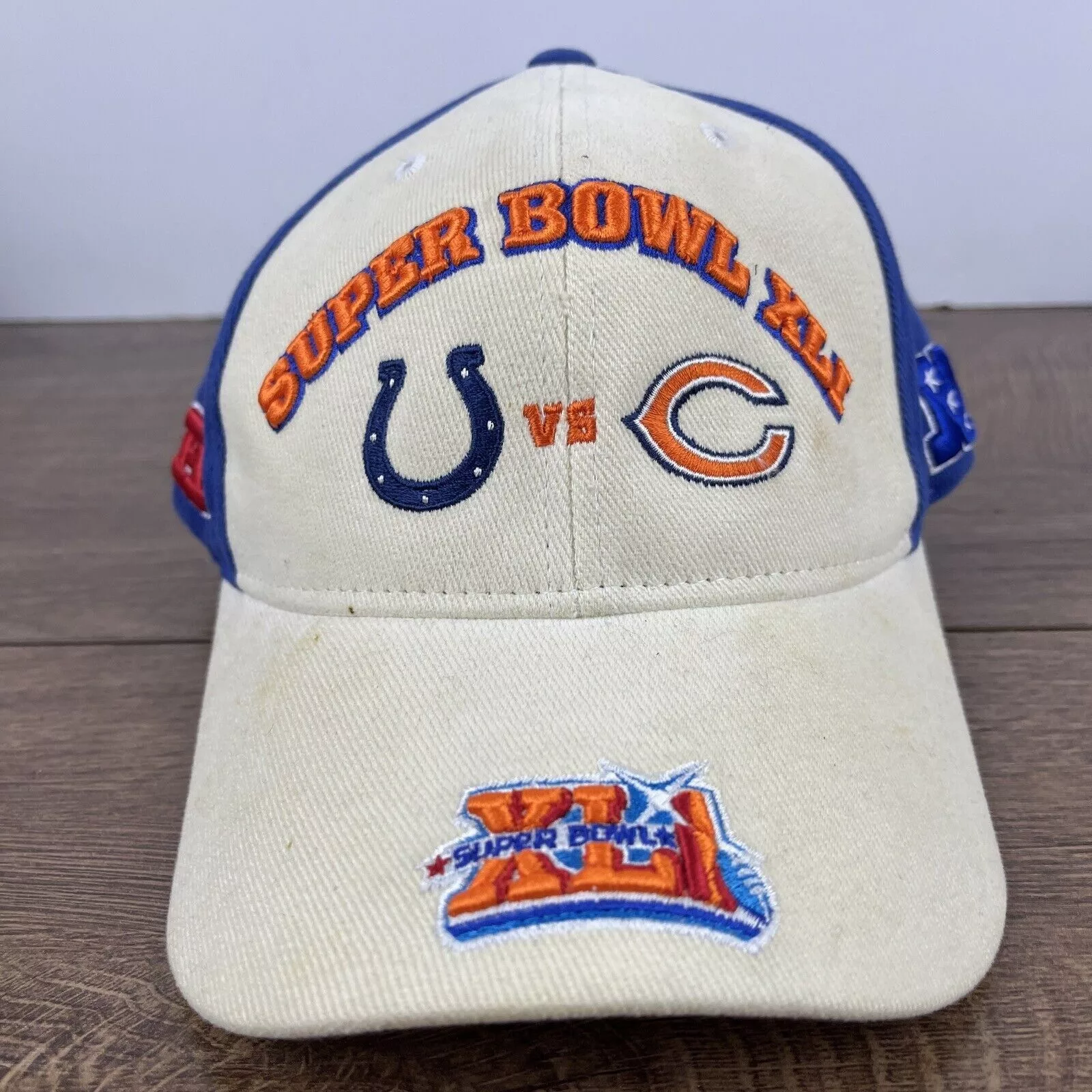 Other Hats Other Super Bowl XLI Hat Colts Bears Tan Brown Hat Adjustable Adul