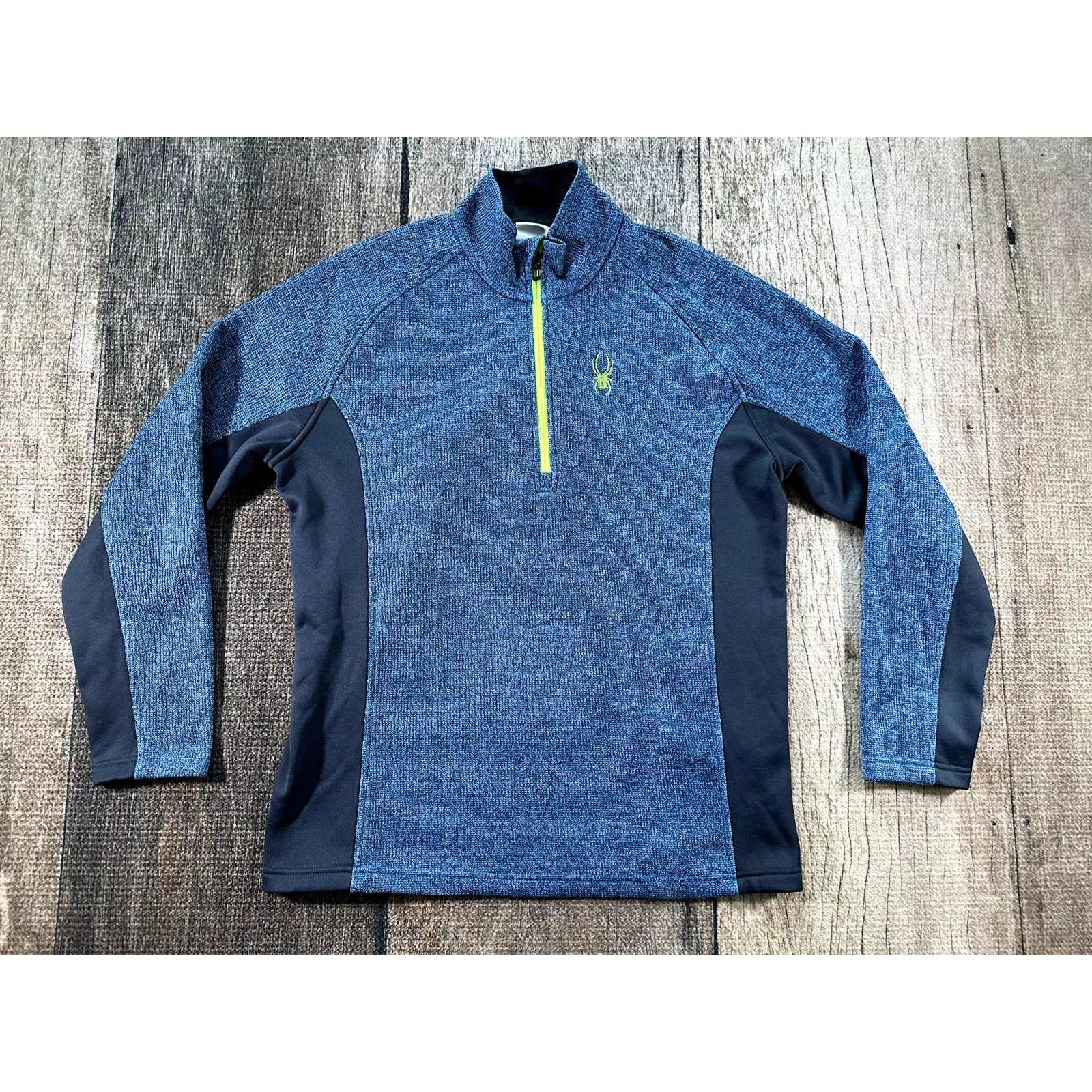 Spyder Sweaters Knitwear Spyder Mens Outbound Sweater Sz XL Quarter Zip Pullover Blue
