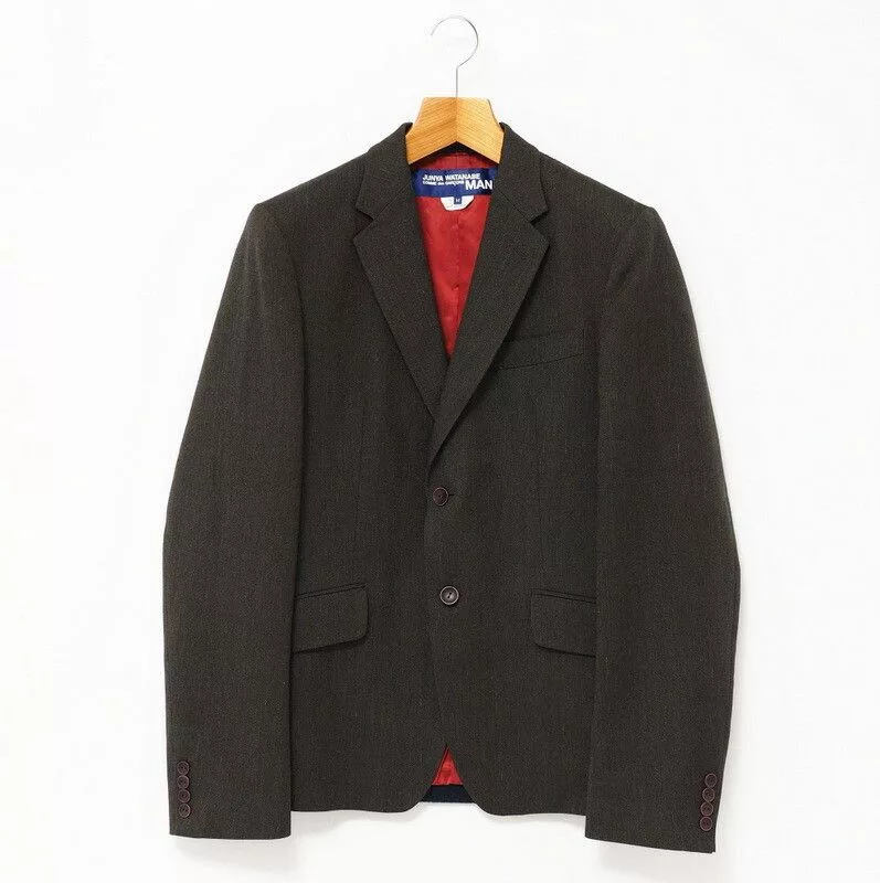 Junya Watanabe Light Jackets Junya Watanabe Jacket Tailored Back Design Wool Khaki Brown