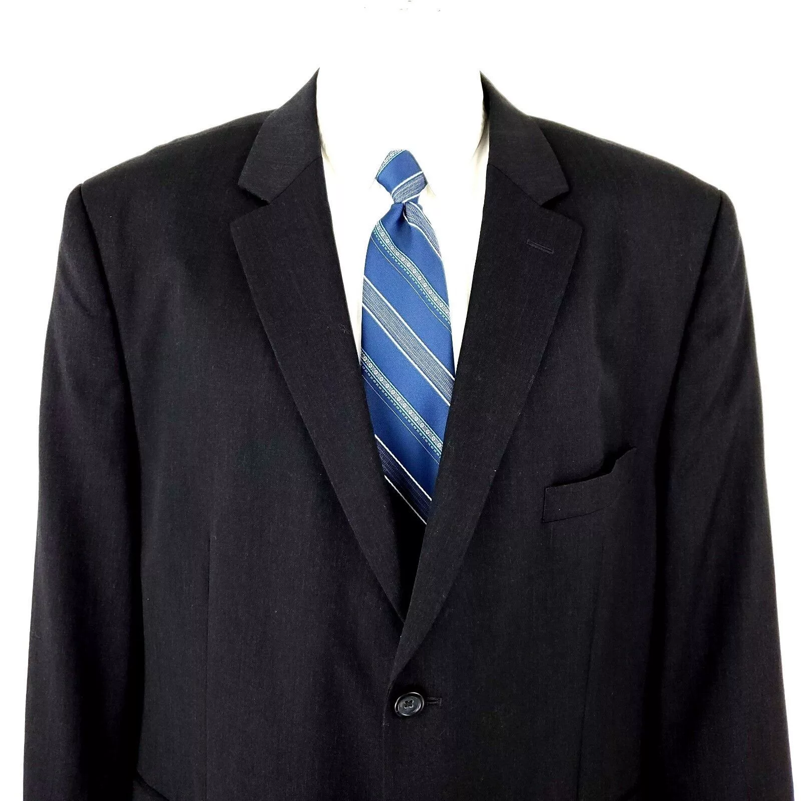 Pronto Uomo Blazers Pronto Uomo Wool 2 Button Blazer 48L Gray