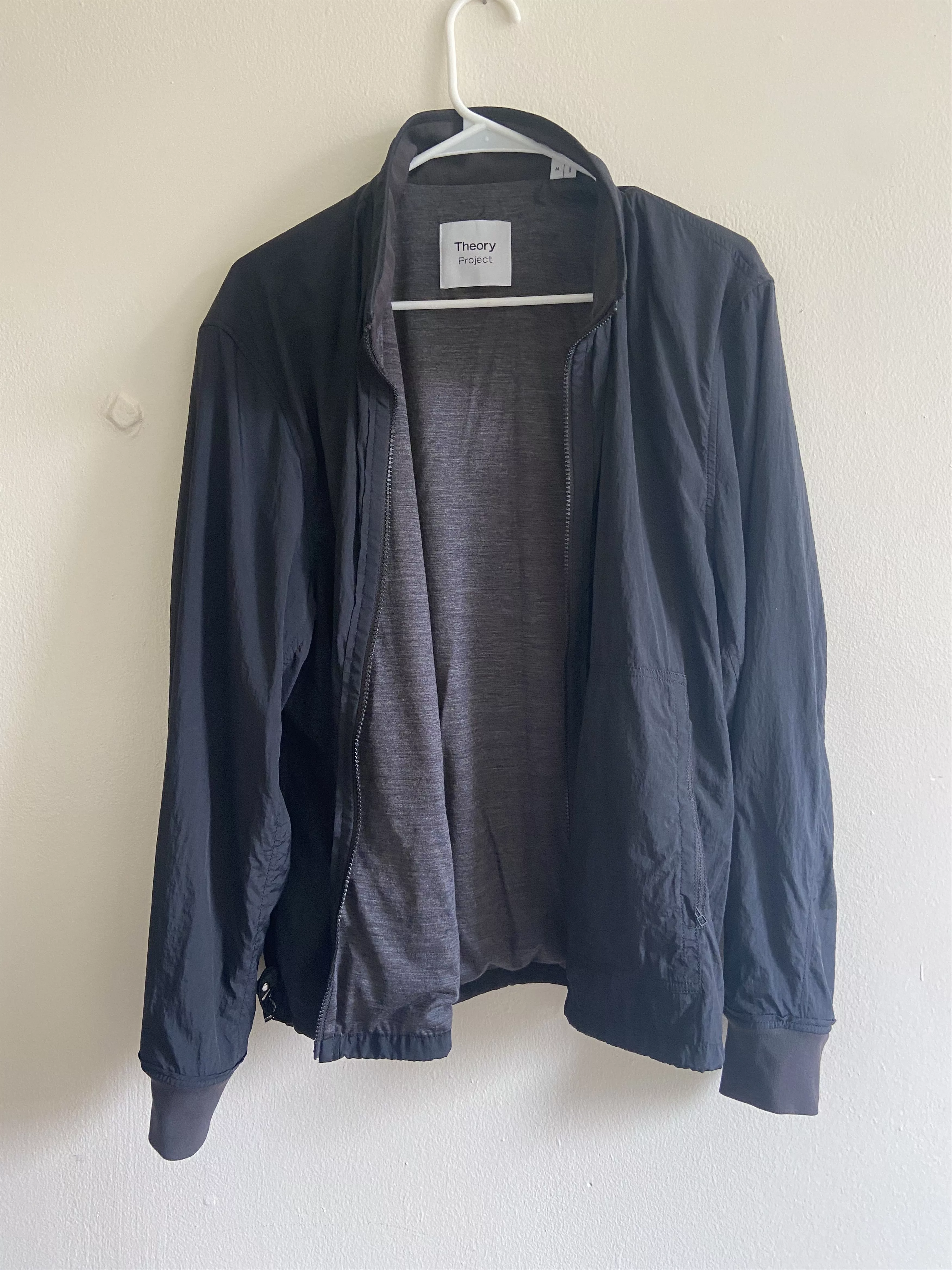 Theory Light Jackets Theory Project Blouson Zip-Up Jacket Black