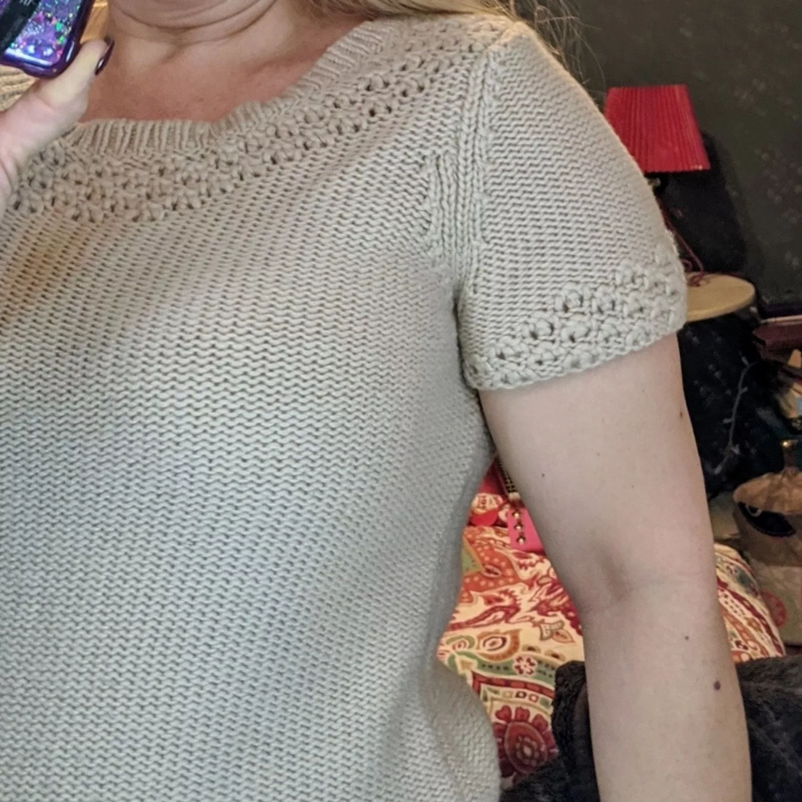 American Eagle Outfitters Sweaters American Eagle Outfitters American Eagle Short Sleeve Knit Sweater White
