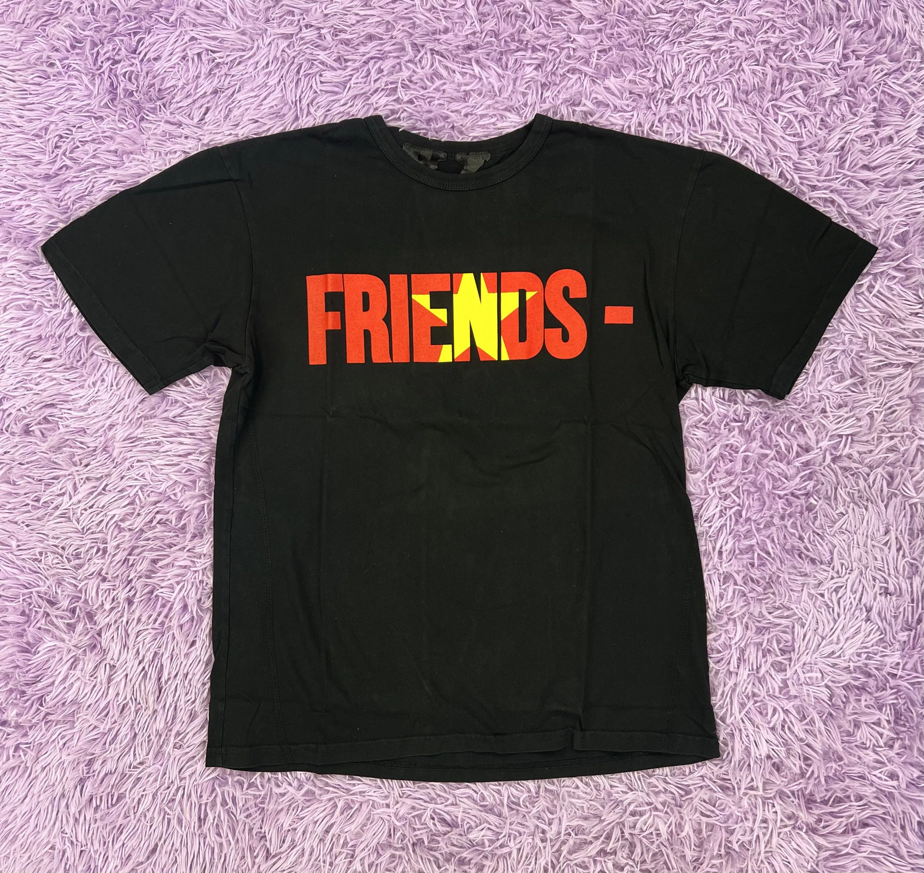 Vlone Short Sleeve T Shirts Vlone Friends Vietnam Tee Small Black
