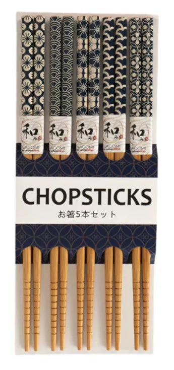 Blue Pattern Chopsticks Set
