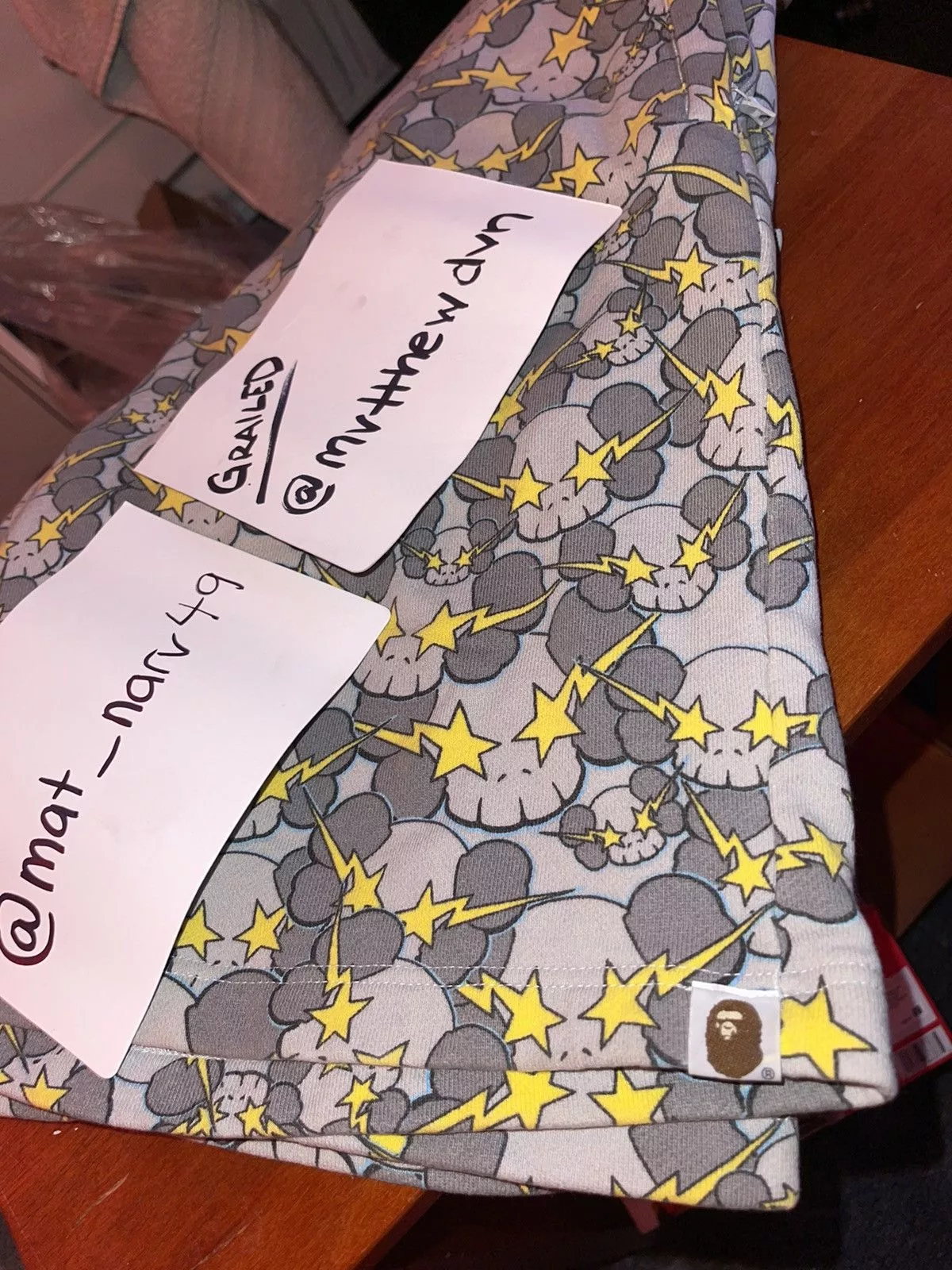 Bape Shorts Bape × Kaws 2005 BAPE x KAWS SKULLSTA SWEAT SHORTS Gray