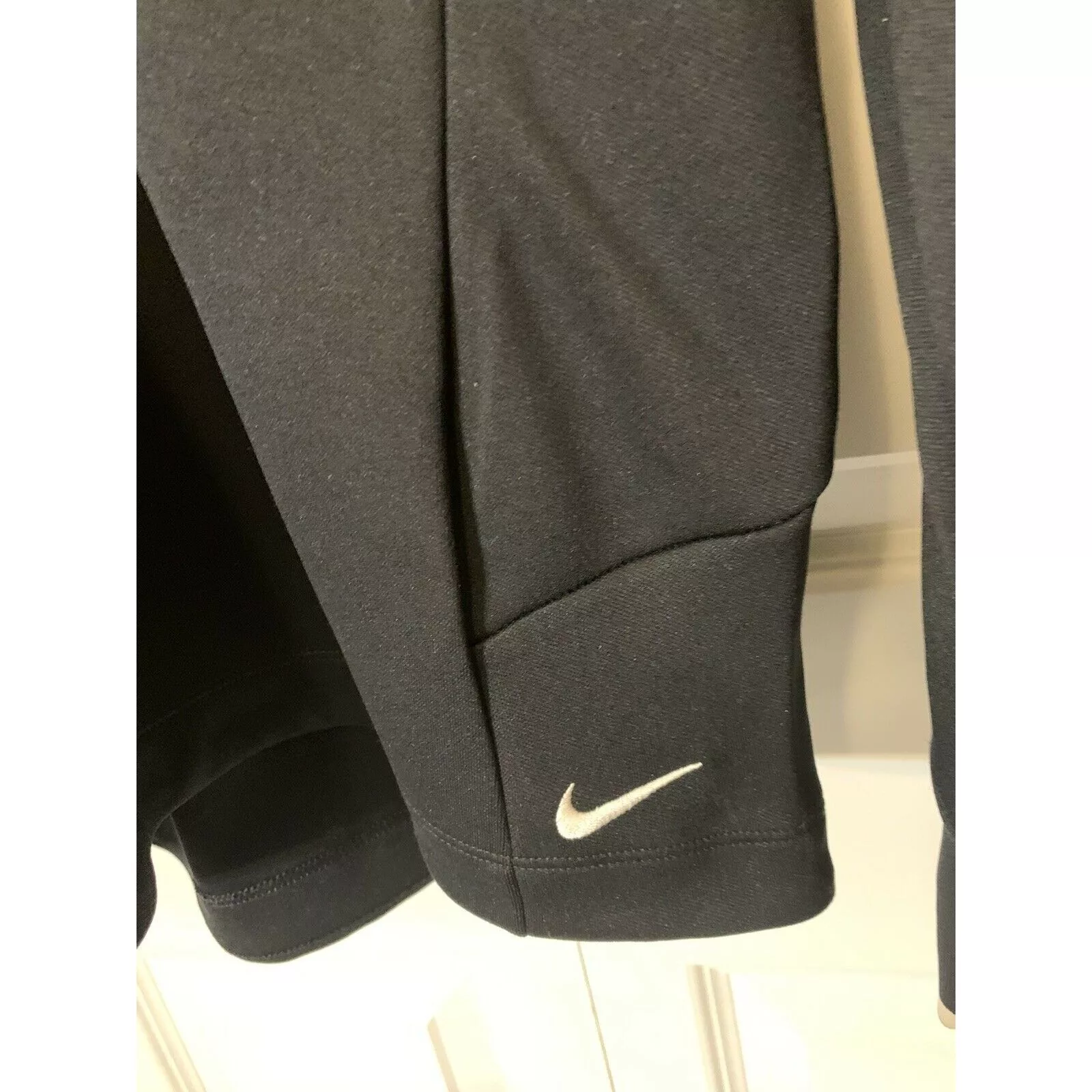 Nike Light Jackets NIKE Golf Dri-Fit Black Long Sleeve Pullover Jacket Leapfrog
