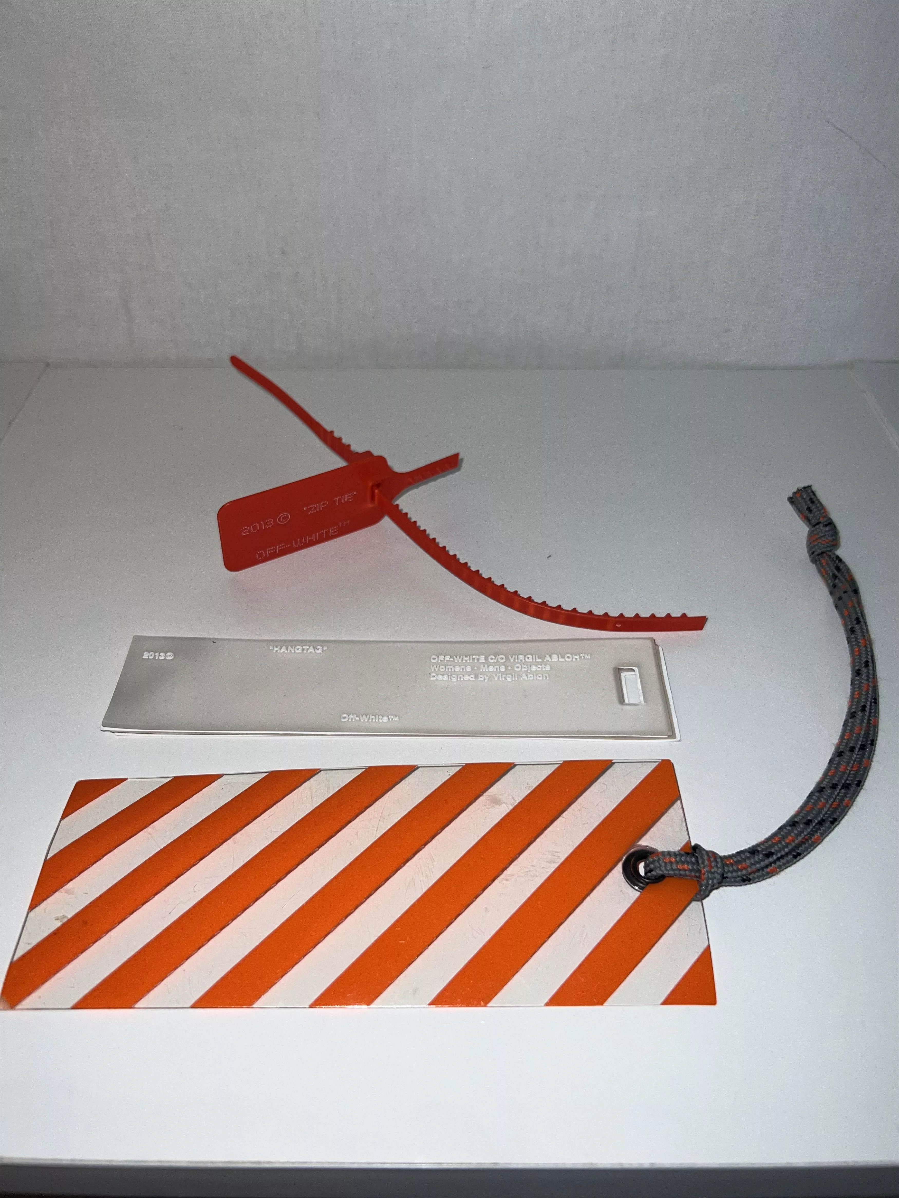 Off-White Miscellaneous Off-White - Old Clothing/Shirt Tags/Charms - 80% OFF SALE! Orange