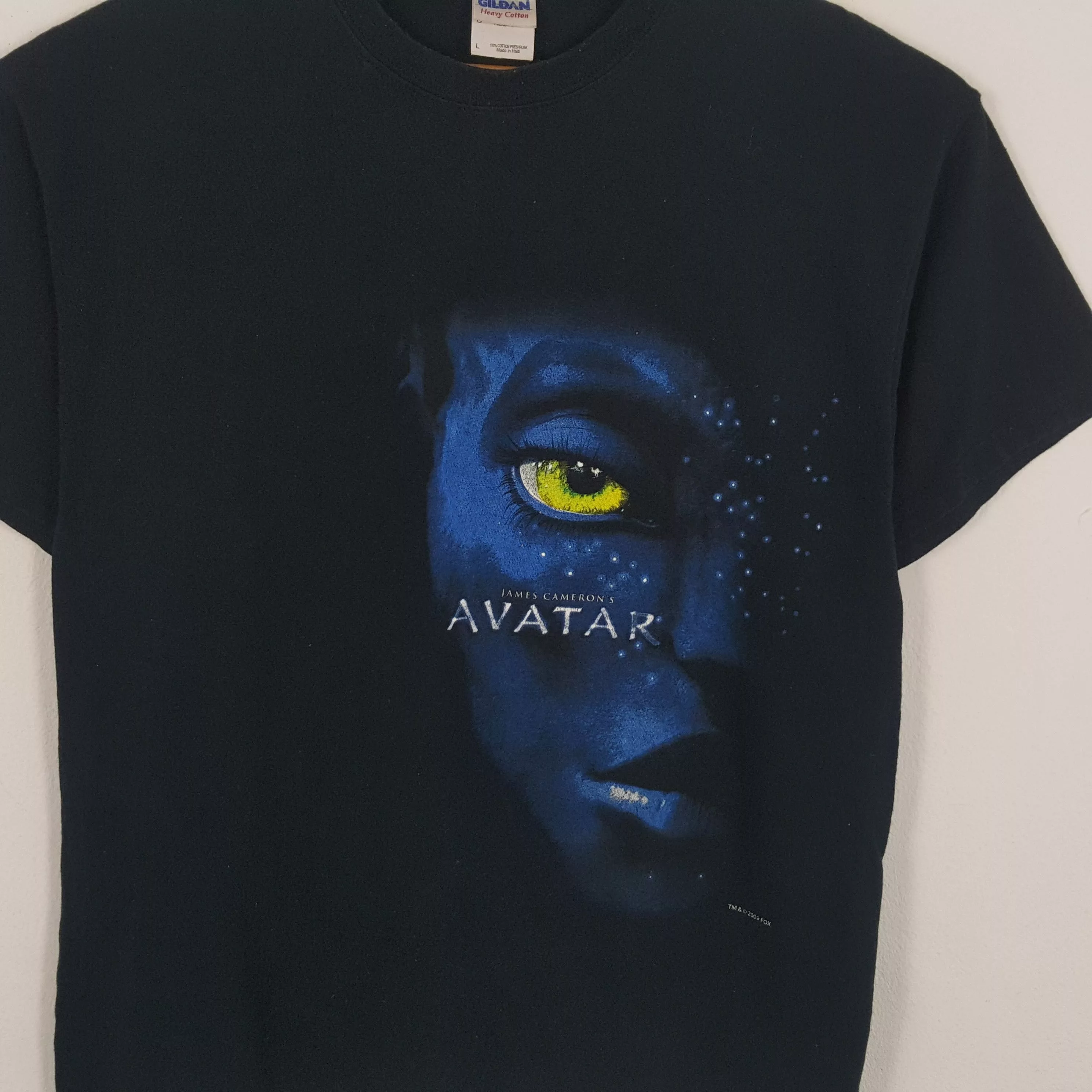 Sci-Fi Fantasy Short Sleeve T Shirts Sci-Fi Fantasy × Vintage Vintage AVATAR American Science Fiction Movie T-Shirts Blue