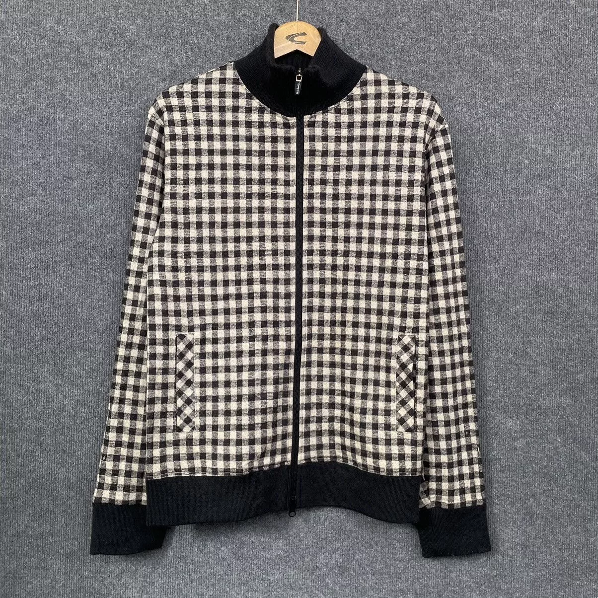 Paul Smith Light Jackets Paul Smith × Vintage Vintage Paul Smith Gingham Zip Up Jacket Black